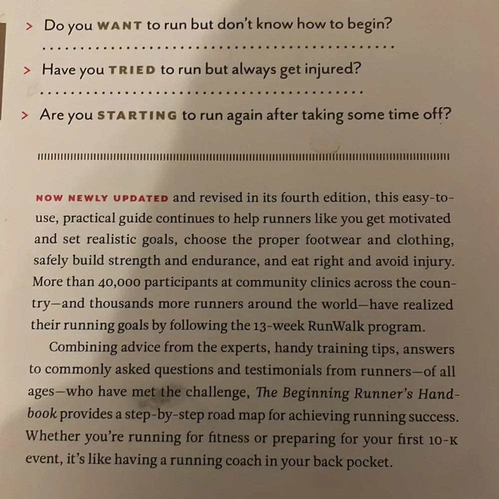 Runnerβs Handbook - Picture 3 of 4